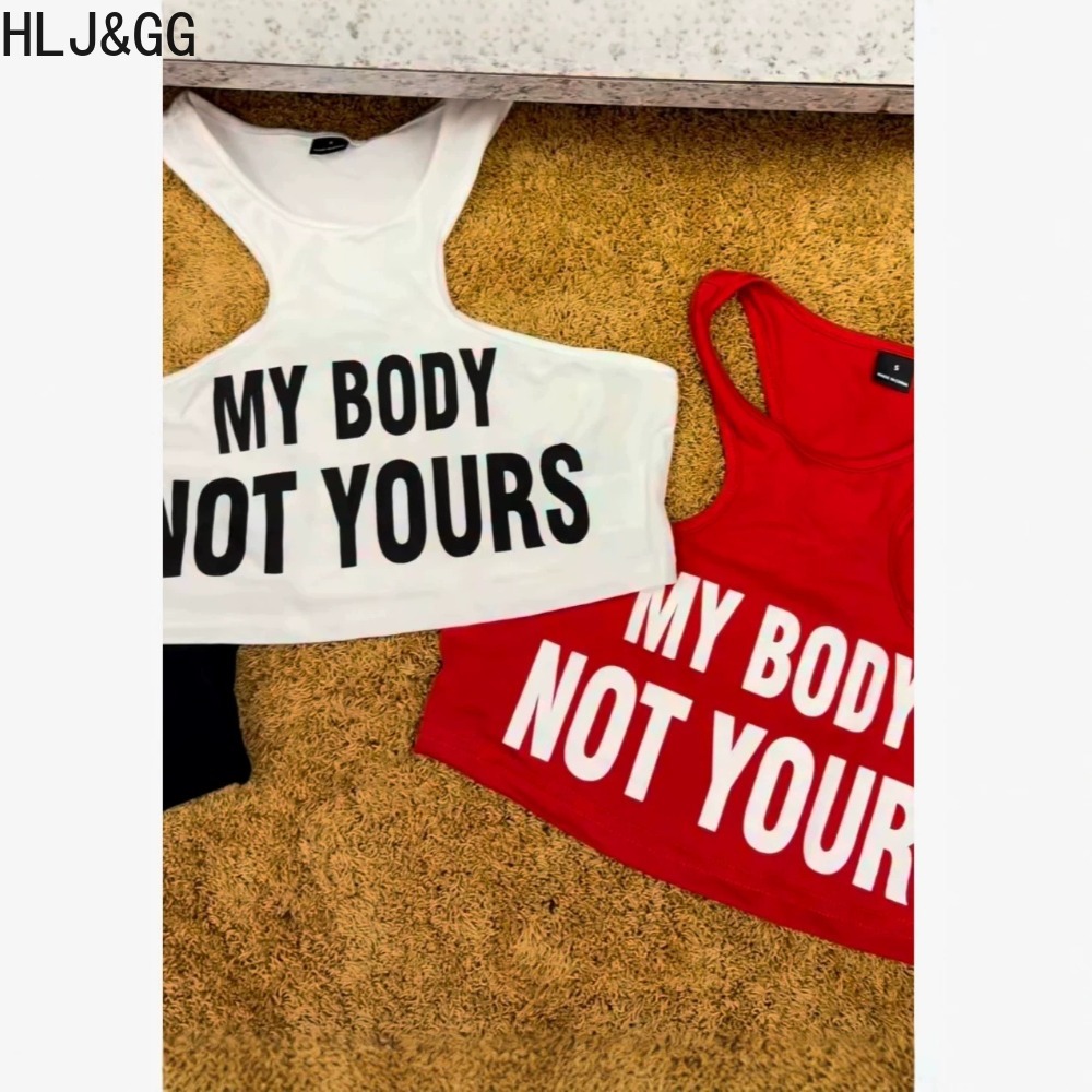 Summer Clothing Trends For Women 2026 - HLJ&GG صدرية صيفية جديدة بطبعة حروف