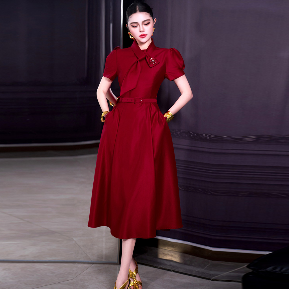 Summer Clothing Trends For Women 2026 - فستان نسائي أحمر من ZJYT، موضة