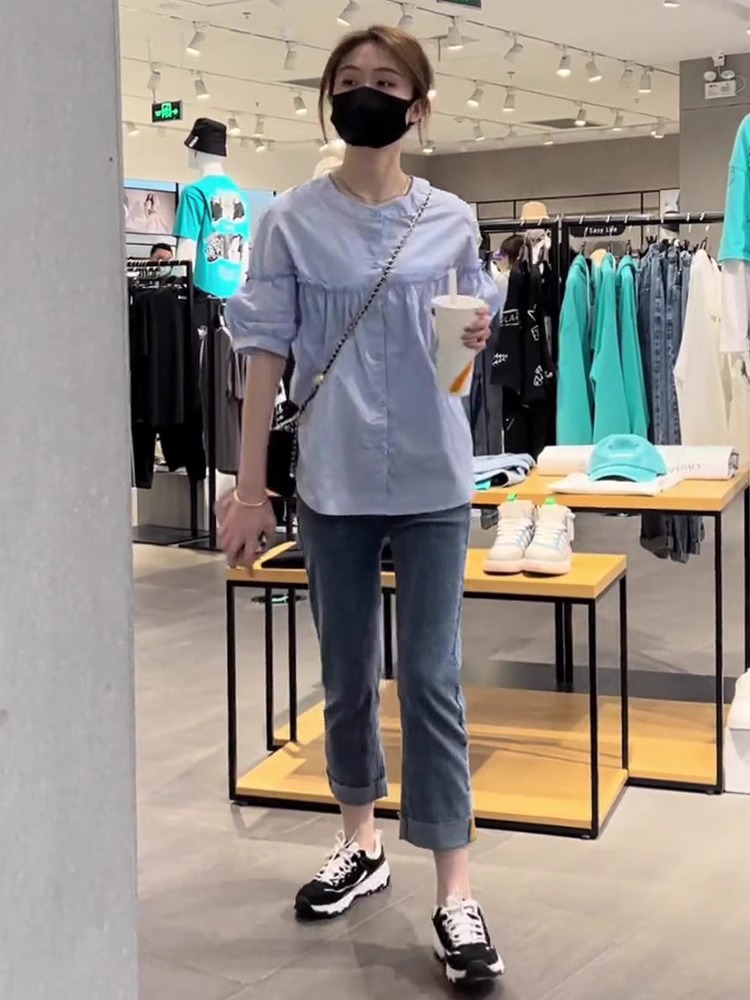 Summer Clothing New Look - طقم أنيق عصري بمظهر شبابي، قميص
