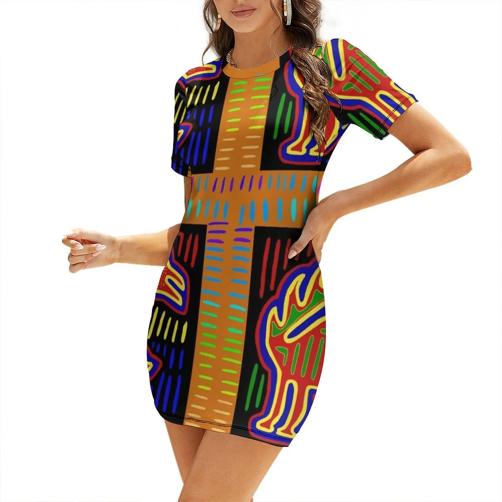 Summer Clothing Trends For Women 2026 - فستان كونا هندي كابالو بأكمام قصيرة،