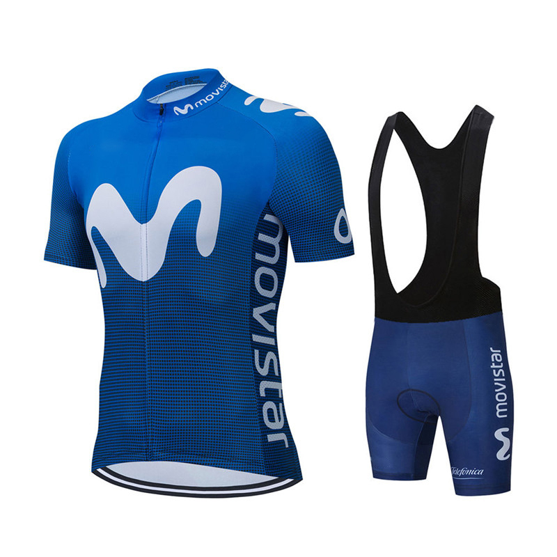 Summer Clothing Men Sale - جديد الصيف Movistar فريق الدراجات جيرسي