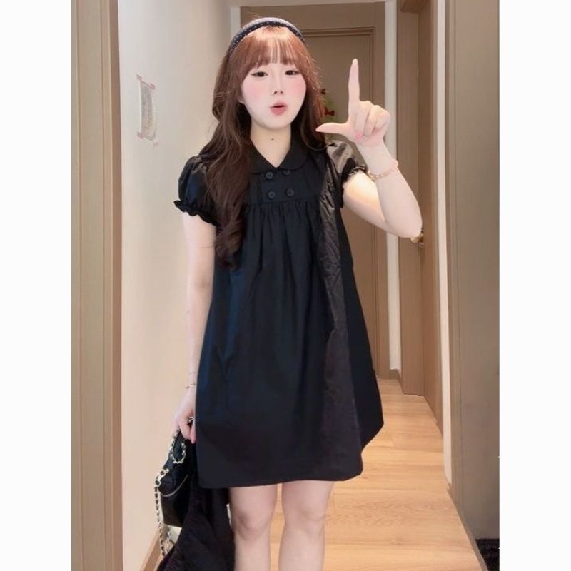 Summer Clothing New Look - فستان نسائي جديد صيفي بياقة دائرية