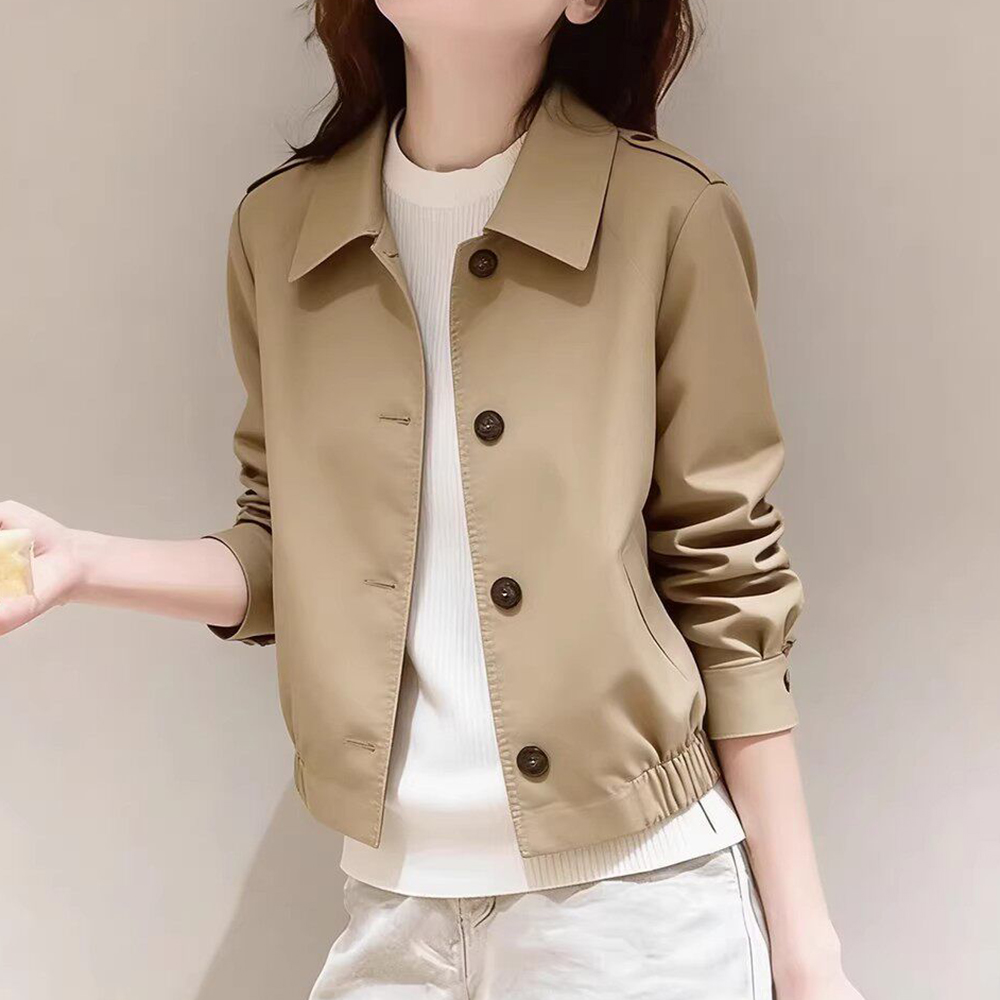 معطف ترنش كاكي صغير أنيق وجذاب - مراجعة Summer Clothing New Look وسعره