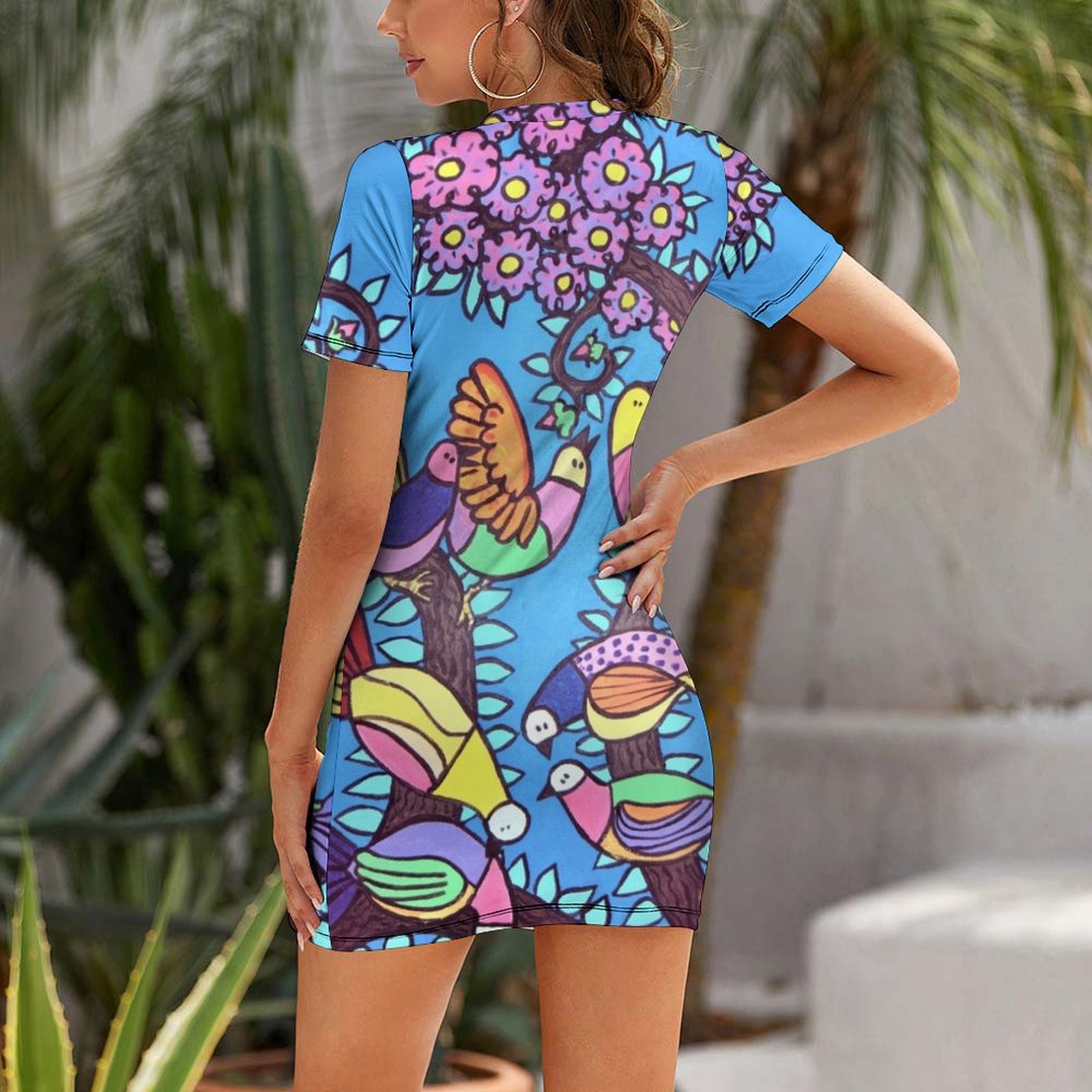 فستان نسائي بأكمام قصيرة من Bi - مراجعة Summer Clothing Online وسعره