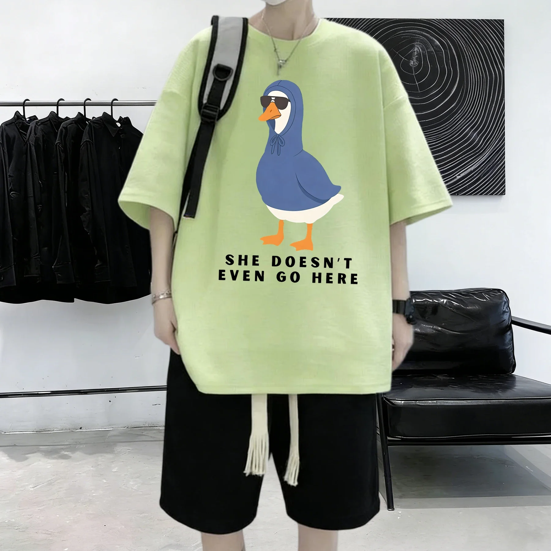 تي شيرت رجالي صيفي كاجوال قطني - مراجعة Summer Clothing Not Shein وسعره