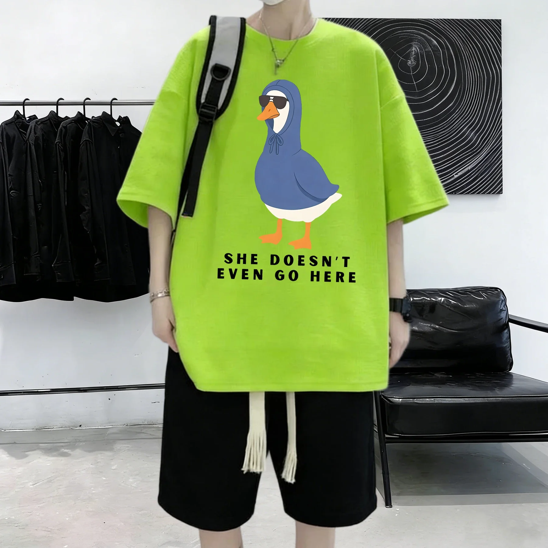 تي شيرت رجالي صيفي كاجوال قطني - مراجعة Summer Clothing Not Shein وسعره